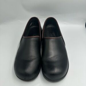 DANSKO Women's Black Leather Slip On Loafer Shoes Size 39 EU 8.5-9